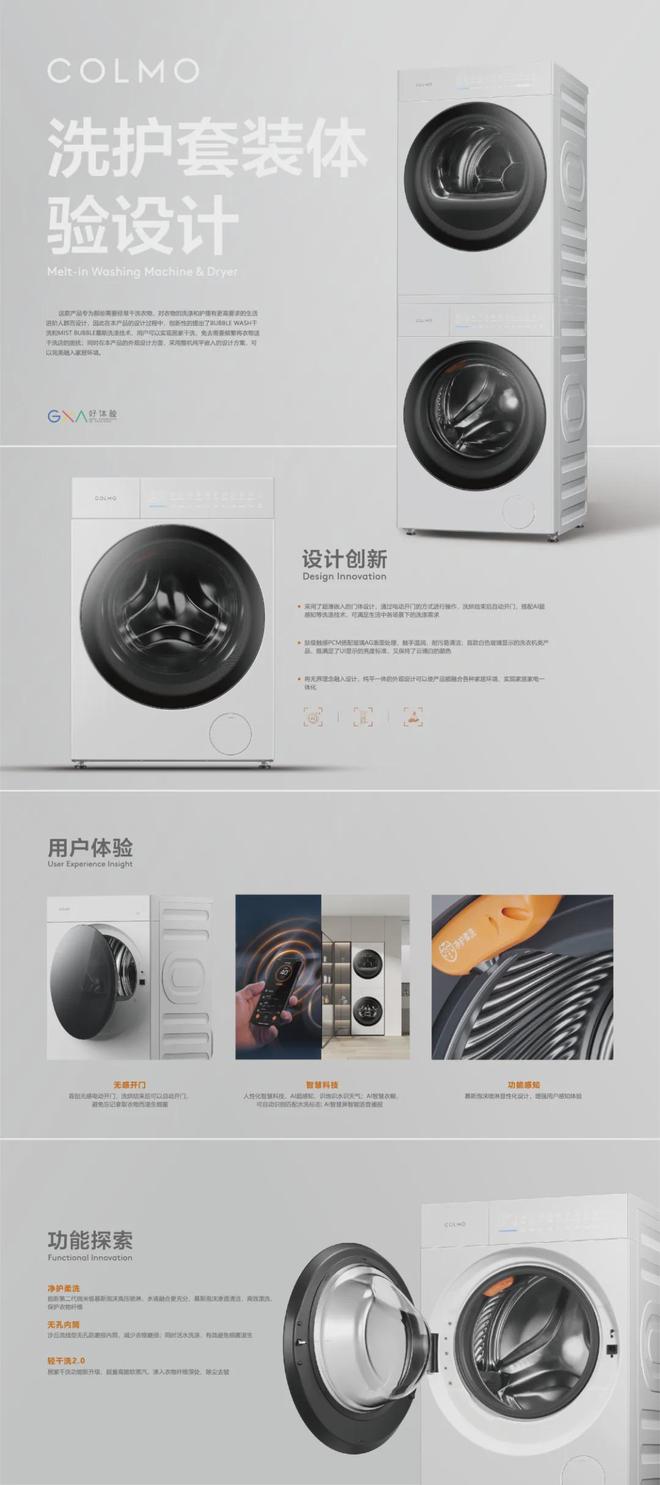 体验奖回顾 小天鹅智能洗护套装体验设计凯发K8国际娱乐202